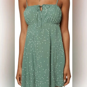 O'Neill Green Polka Dot Dress